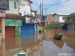 Sebagian Kampung di Baleendah Bandung Masih Terendam Banjir