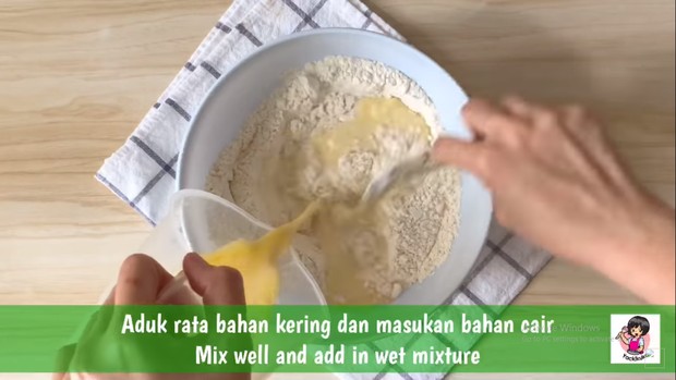 campuran bahan cair dan bahan kering