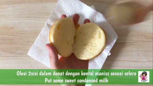 donat yang telah diiris