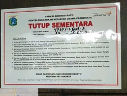 Langgar Aturan Resepsi, Hotel Samala Jakbar Disegel-Denda Rp 50 Juta