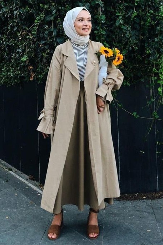 Long coat dan rok circular