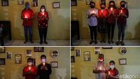 Potret Khusyuk Misa Natal di Rumah Umat Kristiani