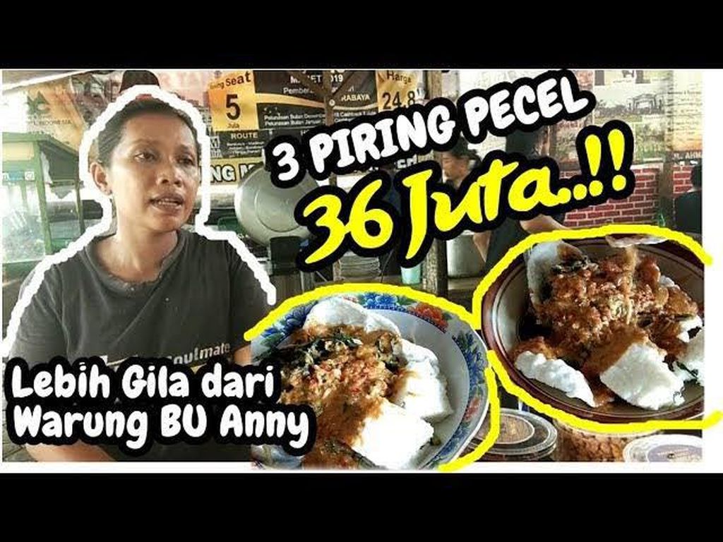 Warung Pecel Ini Pasang Harga Jutaan Rupiah, Pembeli Tak Ada yang Protes Warung Pecel Ini Pasang Harga Jutaan Rupiah, Pembeli Tak Ada yang Protes