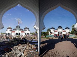 Before-After Tsunami Aceh