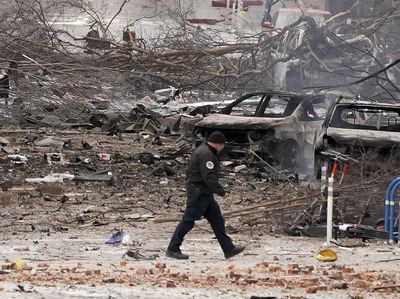 Potret Kerusakan Akibat Ledakan di Nashville