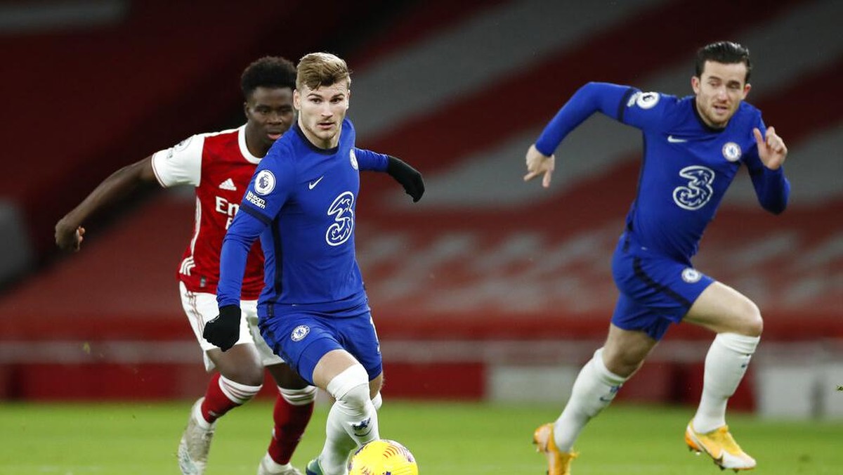 Timo Werner lagi mandul betul, sudah 10 laga tanpa gol! (AP/Andre Boyers)