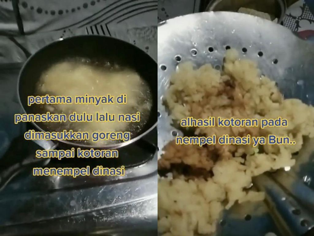 Tutorial Bersihkan Minyak Goreng Pakai Nasi Ini Malah Dikritik Netizen