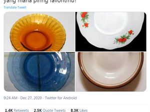 Disebut Motif Piring Orang Miskin, Netizen Pamer Piring di Twitter Disebut Motif Piring Orang Miskin, Netizen Pamer Piring di Twitter
