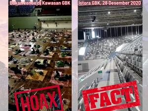 Hoax! Istora Senayan Dipenuhi Pasien Corona