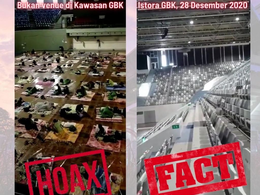 Hoax! Istora Senayan Dipenuhi Pasien Corona Hoax! Istora Senayan Dipenuhi Pasien Corona