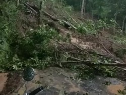 Tebing Longsor di Kuningan, Jalan Penghubung Dua Desa Terputus