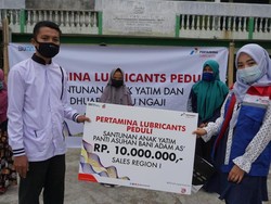 Pertamina Lubricants Santuni 1750 Yatim, Duafa, & Guru Ngaji
