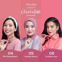 wardah velvet matte swatch