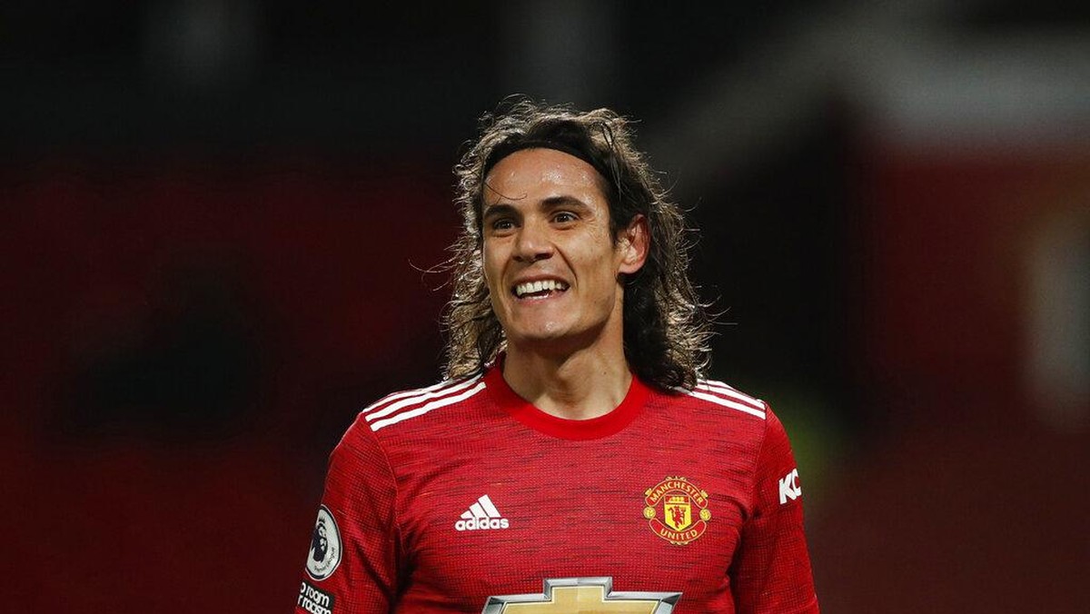 Edinson Cavani menjadi sosok panutan di Manchester United. (Foto: AP/Clive Brunskill)