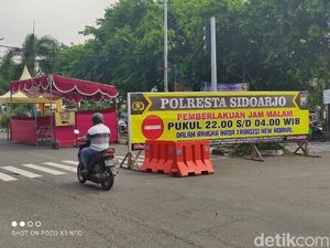 Jam Malam Diterapkan Selama PPKM di Sidoarjo, Pukul 22.00-04.00 WIB Jam Malam Diterapkan Selama PPKM di Sidoarjo, Pukul 22.00-04.00 WIB