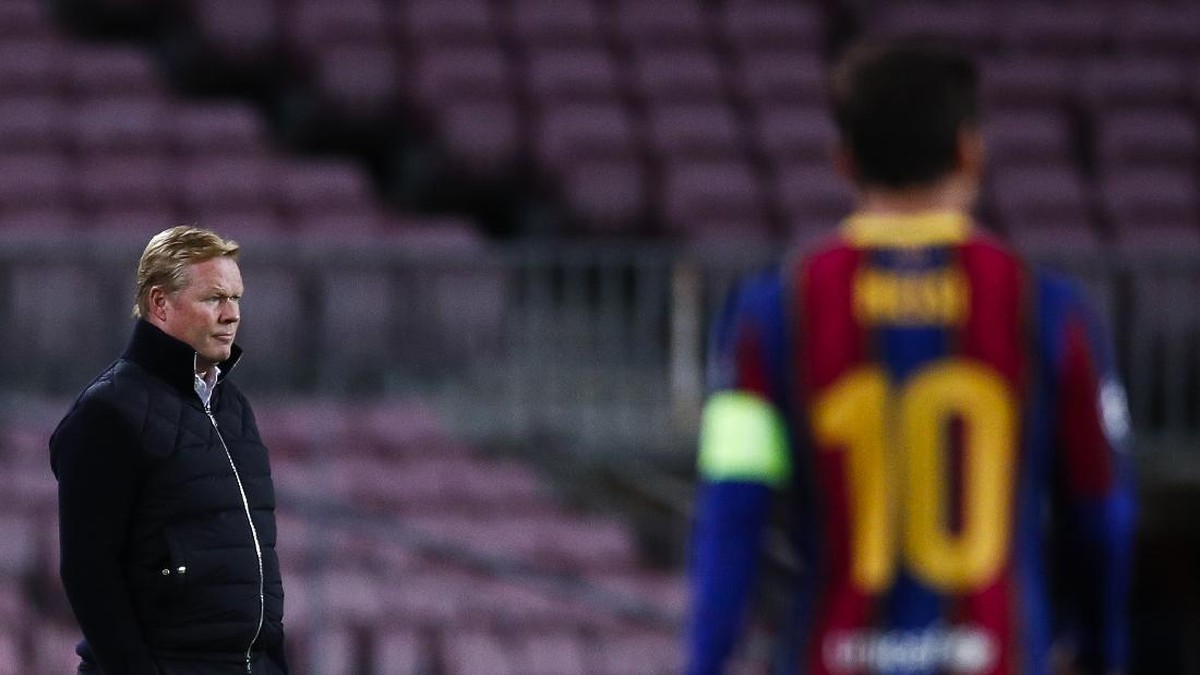 Ronald Koeman mengakui Barcelona masih ketergantungan kepada Lionel Messi (Foto: Getty Images/Eric Alonso)