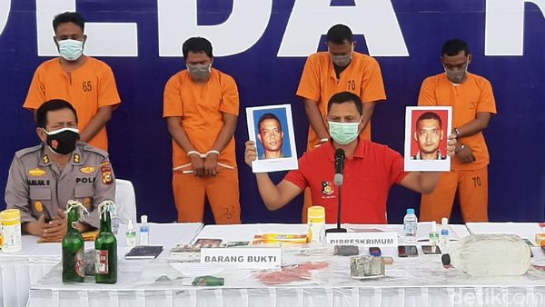 Ini 4 Pelaku Pelempar Molotov ke Rumah Wartawati di Riau