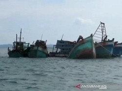 Curi Ikan di Kepri, 5 Kapal Nelayan Vietnam-Malaysia Ditenggelamkan