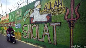 Mural Bernuansa Islami Hiasi Sudut Kawasan Kalibata