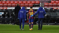 Barcelona turut dihantam badai cedera karena sesi pramusim yang singkat dan jadwal yang padat (Getty Images/Alex Caparros)