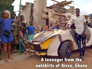 Modal Rp 19 Juta, Remaja Ini Bikin Mobil dari Barang Rongsokan