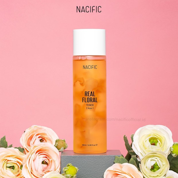 Foto: instagram.com/nacificofficial.id skincare Korea dengan kandungan bunga mawar.