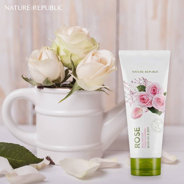 Foto: instagram.com/naturerepublic.id skincare Korea dengan kandungan bunga mawar.