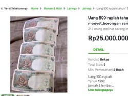 Harga Uang Rupiah Lama Fantastis, Ada yang Rp 1 Miliar