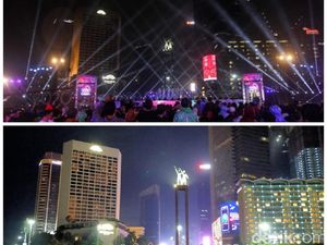 Potret Berbeda Tahun Baru Kini di Bundaran HI Dibanding Tahun Lalu