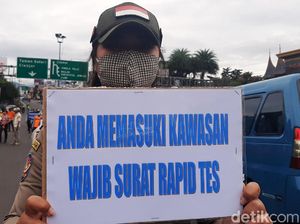 Tak Ada Surat Negatif Corona, 280 Kendaraan yang Hendak ke Puncak Diputar Balik