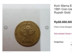 Buset! Uang Logam Gopek Gambar Melati Ada yang Dijual Rp 1 M