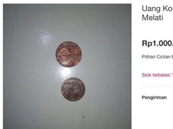 Wow! Uang Rupiah Logam Ini Dijual Rp 1 M