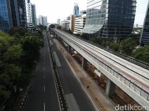 Jalan di Jakarta Lengang di Awal Tahun