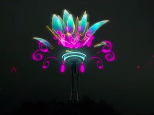 Spektakuler! Kerennya Pertunjukan Kembang Api Virtual di Space Needle