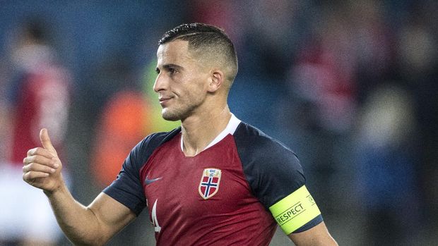 OSLO, NORWAY - OCTOBER 13: Omar Elabdellaoui of Norway during the UEFA Nations League C group three match between Norway and Slovenia at Ullevaal Stadion on October 13, 2018 in Oslo, Norway. (Photo by Trond Tandberg/Getty Images)