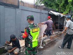 Pembangunan Pos 3 Pilar di Petamburan Kembali Dilanjutkan Pagi Ini