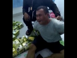 Digerebek Polisi, Pelaku Penyelundupan Sabu 50 Kg di Medan Nangis