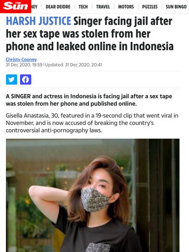 Disorot Media Asing, Gisel Disebut Dapat Keadilan yang Kejam