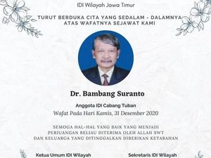 Dokter Umum di Tuban Meninggal Terpapar COVID-19