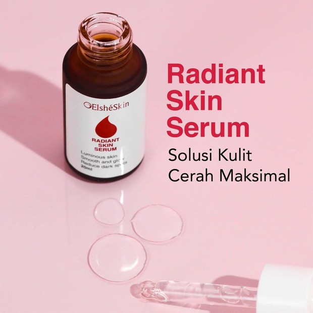 https://www.instagram.com/elsheskin/ Radiant Skin Serum adalah satu serum terbaik dari ElsheSkin yang menjadi andalan para beauty influencer dan pencinta skincare untuk mengatasi dark spot di wajah.