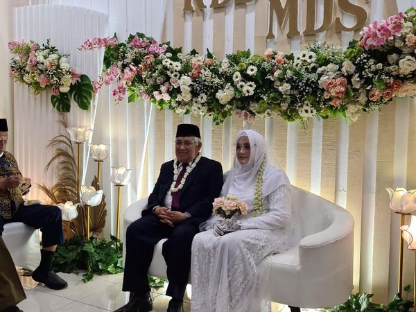 Sah! Ini Foto Pernikahan Din Syamsuddin-Rashda Diana