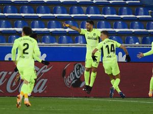 Gol Suarez Pastikan Atletico Naik ke Puncak Klasemen