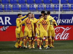 Huesca Vs Barcelona: Gol Frenkie de Jong Menangkan Blaugrana
