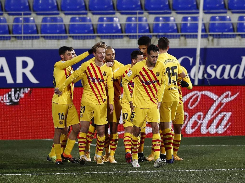 Huesca Vs Barcelona: Gol Frenkie de Jong Menangkan Blaugrana Huesca Vs Barcelona: Gol Frenkie de Jong Menangkan Blaugrana