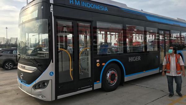 Potret Bus Listrik China yang Diuji Coba Transjakarta