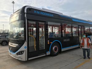 Potret Bus Listrik China yang Diuji Coba Transjakarta
