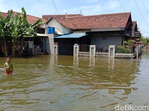 Kondisi Terkini Banjir Akibat Jebolnya Tanggul Sungai Gelis Kudus