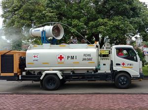 Libur Nataru Berakhir, Kawasan Wisata Pangandaran Disemprot Disinfektan