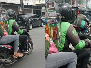 Kreatif! Driver Ojol Ini Buka Warung Jajan Mini Gratis untuk Pelanggan