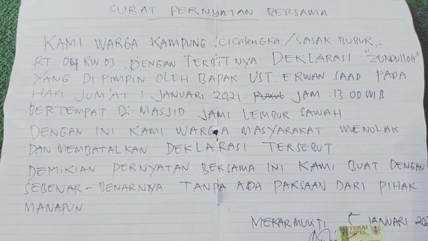 Penolakan Deklarasi Tentara Allah di Bandung Barat